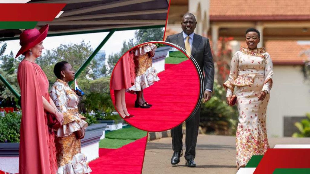 “Kenyans Draw Parallels Between Rachel Ruto’s Royal Visit and Inauguration Outfits”